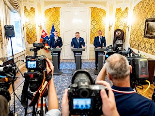 Fotogaléria k článku "R. Fico: Traja slovenskí najvyšší ústavní činitelia sú spolu"