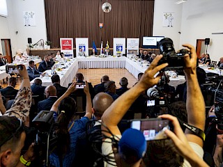 Fotogaléria k článku "Výjazdové rokovanie vlády SR v Haniske: Vyše 2,9 mil. eur pre regióny Košice-okolie, Spišská Nová Ves a Gelnica"