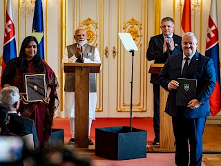 Fotogaléria k článku "Predseda vlády SR Robert Fico sa stretol s indickým premiérom Naréndrom Módím"