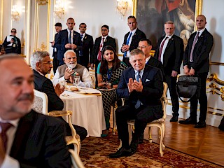 Fotogaléria k článku "Predseda vlády SR Robert Fico sa stretol s indickým premiérom Naréndrom Módím"