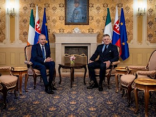 Fotogaléria k článku "Predseda vlády SR Robert Fico sa stretol s predsedom vlády Írska Micheálom Martinom"