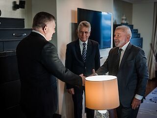 Fotogaléria k článku "Predseda vlády SR Robert Fico rokoval v Moskve s prezidentom Brazílie Luizom Ináciom Lulom da Silvom"