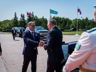 Fotogaléria k článku "Predseda vlády SR Robert Fico pokračuje tretím dňom návštevy Strednej Ázie"