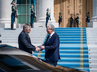 Fotogaléria k článku "Predseda vlády SR Robert Fico pokračuje tretím dňom návštevy Strednej Ázie"