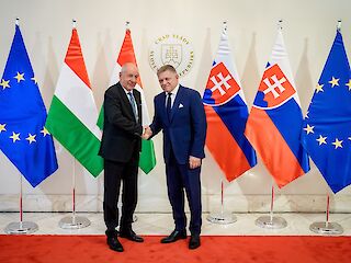 Fotogaléria k článku "Predseda vlády Slovenskej republiky absolvoval bilaterálne stretnutie s prezidentom Maďarska"