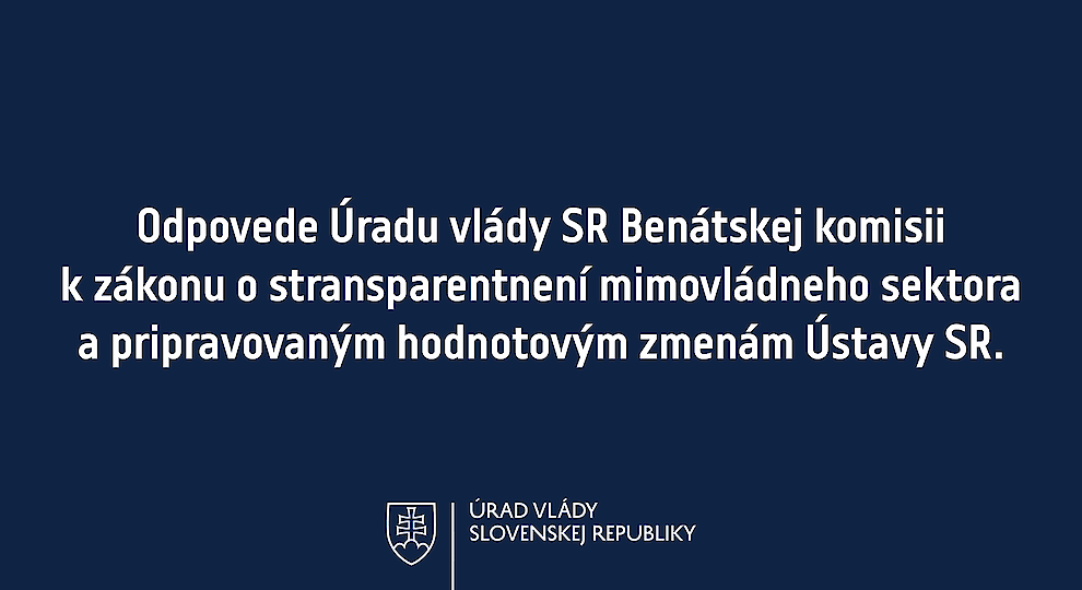 Úrad vlády SR zajtra privíta predstaviteľov Benátskej komisie