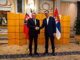 Fotogaléria k článku "Robert Fico: Považujem za veľkú chybu, že hlavy štátov a premiéri členských štátov EÚ odignorovali dnešné oslavy v Číne"