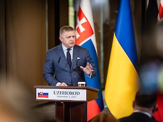 Fotogaléria k článku "Robert Fico: Vzťahy medzi SR a Ukrajinou sú odsúdené na lepší a kvalitnejší charakter"