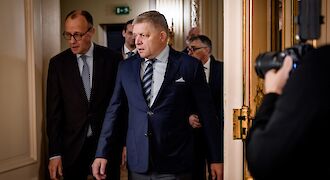 Predseda vlády SR Robert Fico na samite Európskej rady v Bruseli