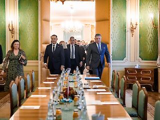 Fotogaléria k článku "Predseda vlády SR Robert Fico sa stretol s poľským prezidentom Karolom Nawrockim"