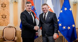 Predseda vlády SR Robert Fico sa stretol s prezidentom Chorvátska Zoranom Milanovićom