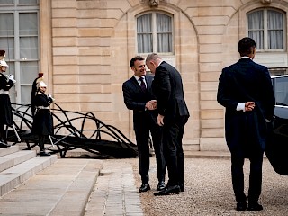 Fotogaléria k článku "Premiér Robert Fico sa stretol s francúzskym prezidentom Emmanuelom Macronom"