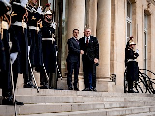 Fotogaléria k článku "Premiér Robert Fico sa stretol s francúzskym prezidentom Emmanuelom Macronom"