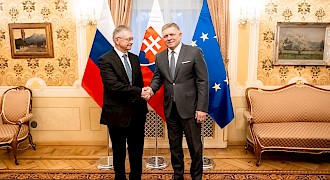 Predseda vlády SR Robert Fico sa dnes stretol s novým veľvyslancom Ruskej federácie v SR