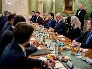 Fotogaléria k článku "Predseda vlády SR Robert Fico rokoval s ministrom zahraničných vecí USA Marcom Rubiom"